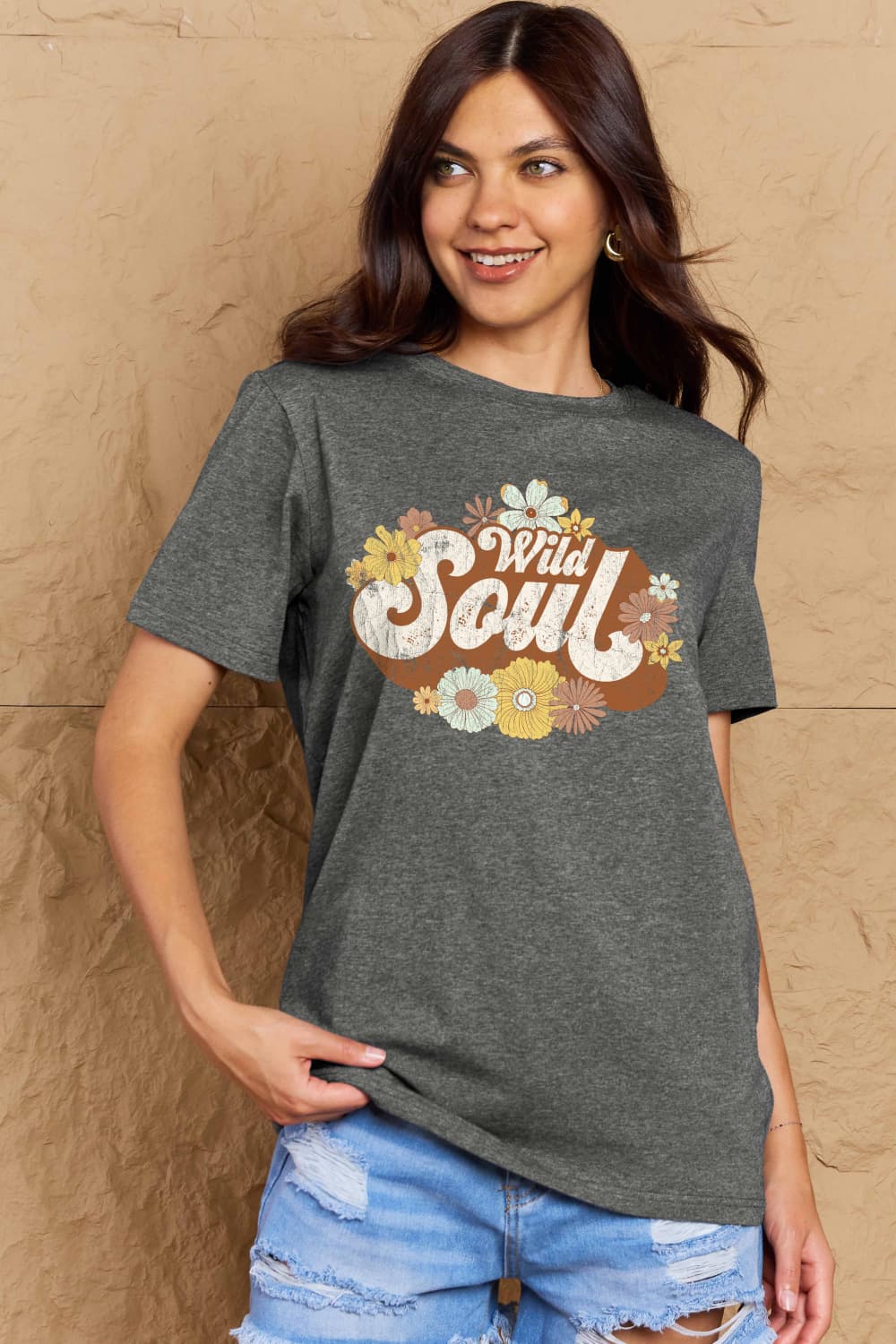 Simply Love Full Size WILD SOUL Graphic Cotton T-Shirt